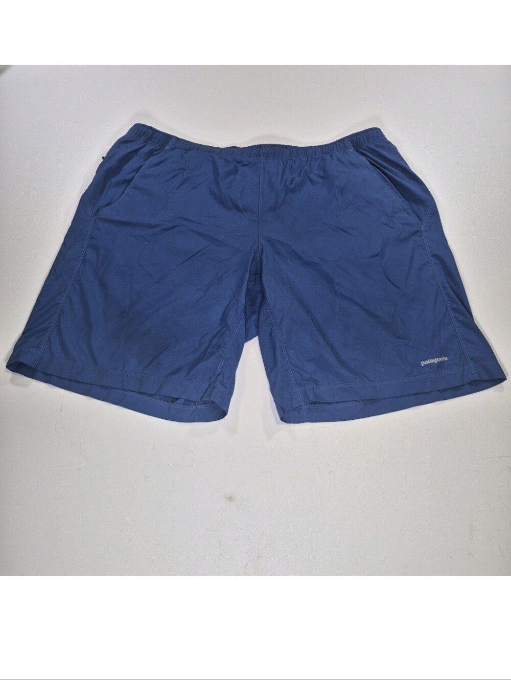 Patagonia Gray Men's Shorts with Blue Waistband